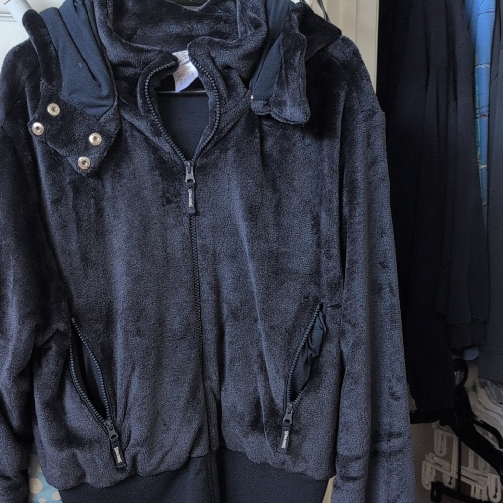 Spalding Navy Teddy Jacket